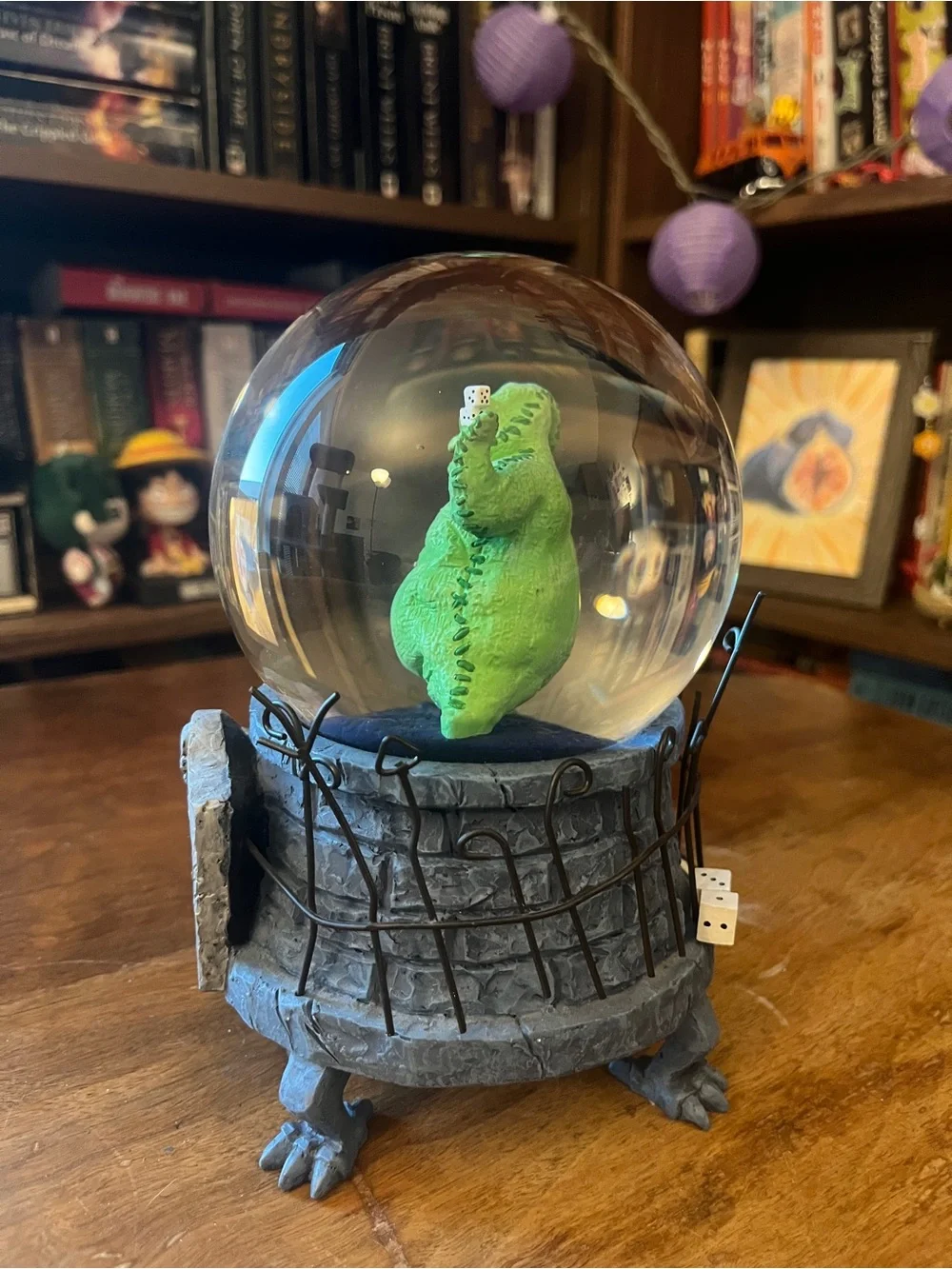 Disney Nightmare Before Christmas Oogie Boogie Vintage Halloween Snow Globe